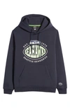 Hugo Boss Boss X Nfl Touchback Graphic Hoodie In Seattle Seahawks Dark Blue