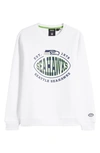 Hugo Boss Men's Boss X Nfl Cotton-blend Sweatshirt With Collaborative Branding In Seahawks Natural