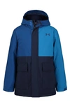 UNDER ARMOUR KIDS' SLATE QUARRY WATERPROOF INSULATED HOODED JACKET