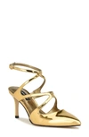 NINE WEST MAES ANKLE STRAP POINTED TOE PUMP