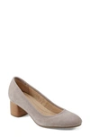 Earth Women's Rellia Block Heel Ballet Pumps In Light Pink Suede
