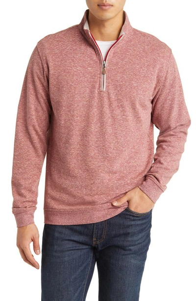 Johnnie-o Men's Sully Quarter-zip Jumper In Crimson