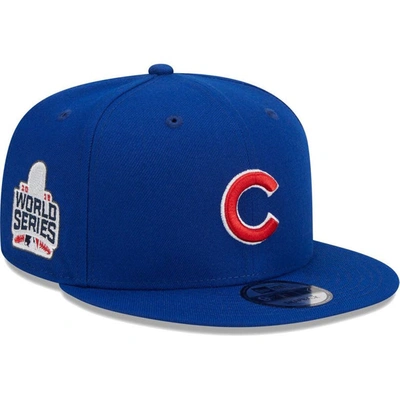 New Era Men's  Royal Chicago Cubs 2016 World Series Side Patch 9fifty Snapback Hat