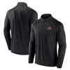 Fanatics Branded Charcoal Minnesota Golden Gophers Primary Logo Raglan Quarter-zip Top In Charcoal