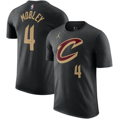 Jordan Brand Evan Mobley Black Cleveland Cavaliers 2022/23 Statement Edition Name & Number T-shirt