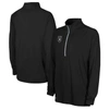 Outerstuff Black Las Vegas Raiders Combine Authentic Raglan Quarter-zip Top In Black