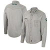 COLOSSEUM COLOSSEUM X WRANGLER GRAY MICHIGAN STATE SPARTANS COWBOY CUT WESTERN FULL-SNAP LONG SLEEVE SHIRT
