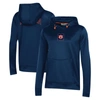 UNDER ARMOUR UNDER ARMOUR NAVY AUBURN TIGERS 2023 SIDELINE PERFORMANCE PULLOVER HOODIE