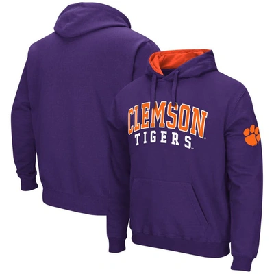 COLOSSEUM COLOSSEUM PURPLE CLEMSON TIGERS DOUBLE ARCH PULLOVER HOODIE