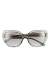 Tory Burch Women's Miller 55mm Oversized Cat-eye Sunglasses In Grey
