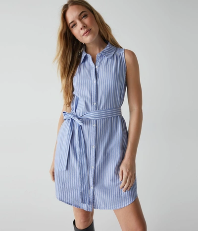 Michael Stars Abby Shirt Dress In Blue