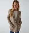 Michael Stars Diana Knit Blazer In Dark Oatmeal In Dark Oatmeal