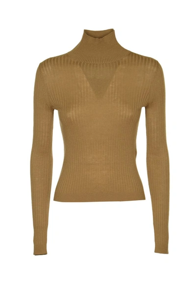 Max Mara Sax T-shirt In Camel