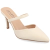 Journee Collection Yvon Pointed Toe Mule In White