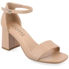 Journee Collection Valenncia Ankle Strap Sandal In Pink