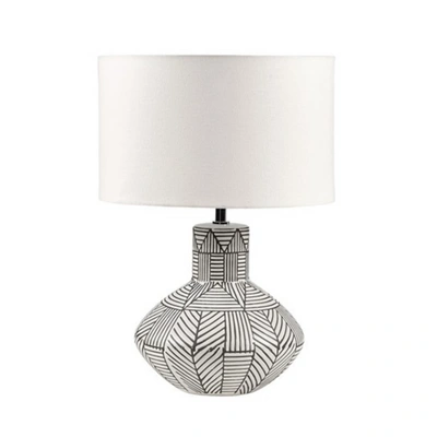 Home Outfitters White Table Lamp , Great For Bedroom, Living Room, Modern/contemporary
