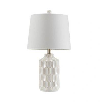 Home Outfitters Ivory Table Lamp, Great For Bedroom, Living Room, Modern/contemporary