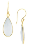 Saachi 18k Plated Drop Earrings In White