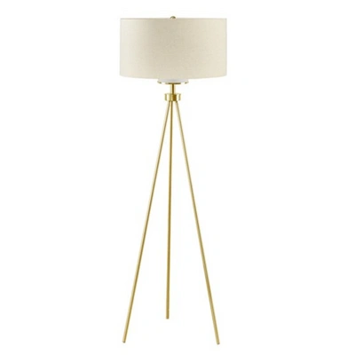 Home Outfitters Gold Tripod Floor Lamp, Great For Bedroom, Living Room, Modern/contemporary