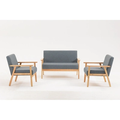 Simplie Fun Loveseats In Linen