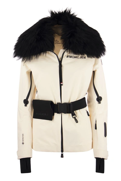 Moncler Vizelle Down Jacket In White,black