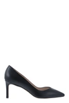 Stuart Weitzman Pointed Leather Pumps In Black