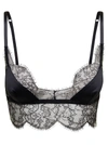 Dolce & Gabbana Black Chantilly Bralette In Silk Blend Woman In Black