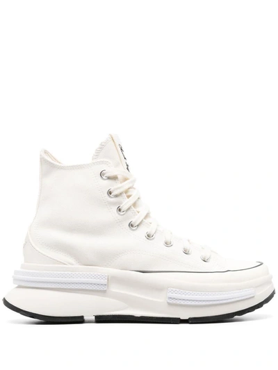 Converse Run Star Legacy Cx Hi Sneakers In Egret-neutral In Egret/black/white