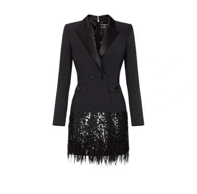 Elisabetta Franchi Dress In Black