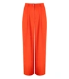 Essentiel Antwerp Employee Wide Leg Pants In Orange