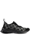 Gucci Run Gg Crystal Damensneaker In Black