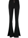 Jean Paul Gaultier X Knwls Cutout Flared Pants In Black