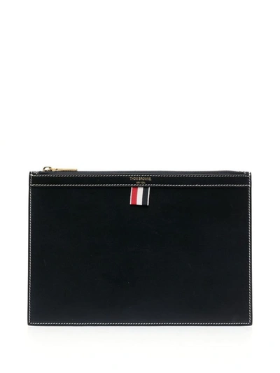 THOM BROWNE THOM BROWNE SMALLE LEATHER DOCUMENT CASE