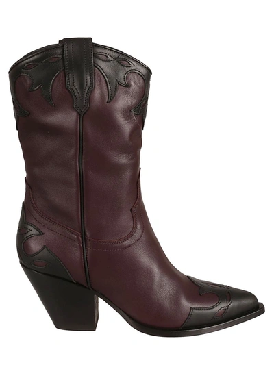 Sonora Boots In Brown Black