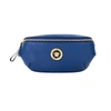 VERSACE SMALL NAVY CALF LEATHER MEDUSA PENDANT FANNY WAIST PACK BELT BAG