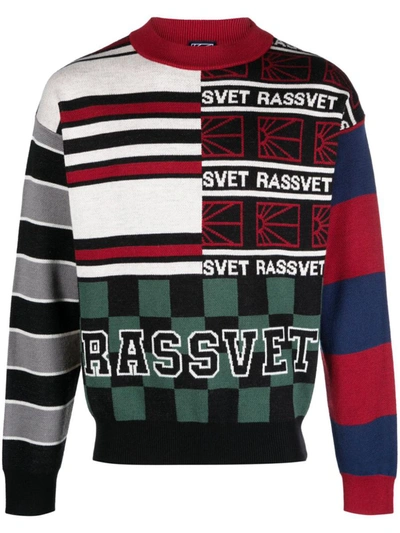 Paccbet Intarsia-knit Wool-blend Jumper In Multicolor