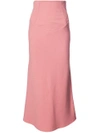 TOME TOME FLARED MIDI SKIRT - PINK,TF175022A12162577