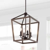 Jonathan Y Oria 13" 4-light Iron Farmhouse Industrial Lantern Led Pendant