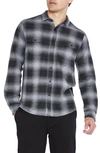 CIVIL SOCIETY REED KNIT PLAID BUTTON FRONT SHIRT