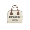 BURBERRY BURBERRY CUBE HORSEFERRY CANVAS SATCHEL BAG