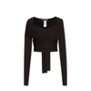Dolce & Gabbana Stretch Jersey Punto Milano Wrap Top
