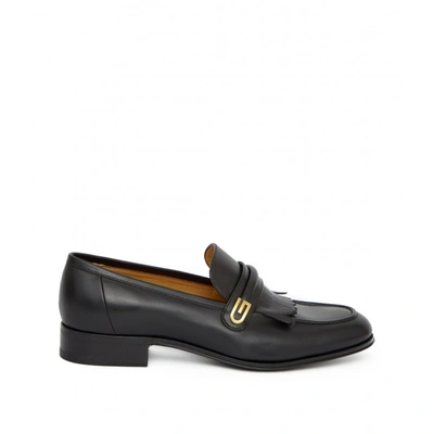 Gucci Leather Loafers In Black