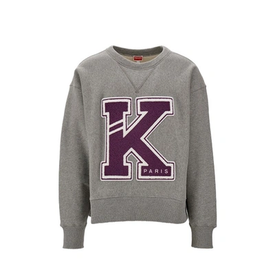 Kenzo Patches Sweatshirt In Gray