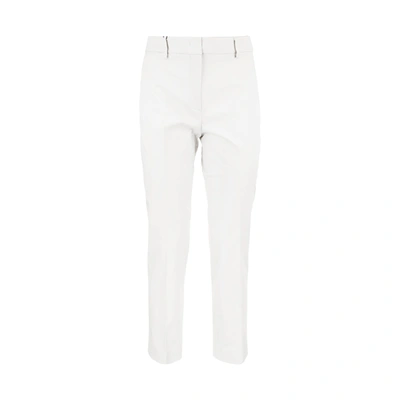 Max Mara Weekend Cecco Cropped Trousers In White