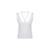 Mm6 Maison Margiela Crisscross Halter Cotton Tank Top