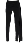 Magda Butrym Draped Leggings With Sash In Black