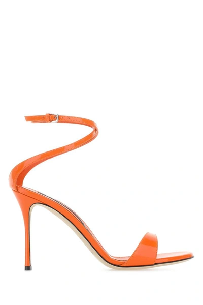 Sergio Rossi Sandals In Orange