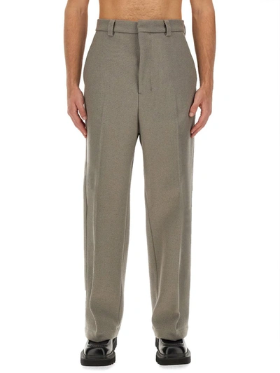 Ami Alexandre Mattiussi Wide Fit Pants In Brown