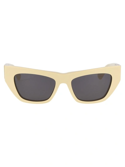 Bottega Veneta Sunglasses In 004 Yellow Yellow Grey