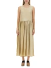 Uma Wang Ardal Sleeveless Maxi Dress In Ivory